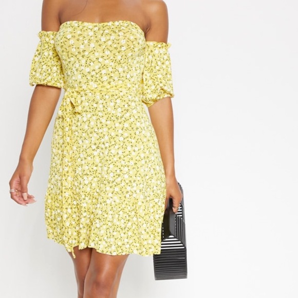 Pretty little thing yellow summer dress